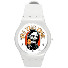 Halloween Round Plastic Sport Watch (m) by Sparkle