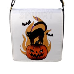 Halloween Flap Closure Messenger Bag (l) by Sparkle