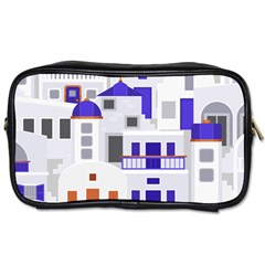 Background Santorini Greece Toiletries Bag (two Sides) by Ravend