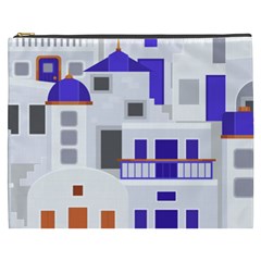 Background Santorini Greece Cosmetic Bag (xxxl)