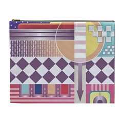 Abstract Shapes Colors Gradient Cosmetic Bag (xl)