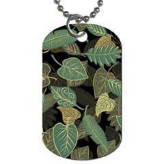 Autumn Fallen Leaves Dried Leaves Dog Tag (one Side) by Ravend