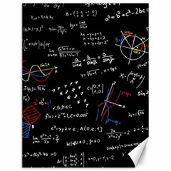 Black Background Text Overlay  Mathematics Formula Canvas 12  X 16  by danenraven