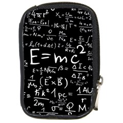 Science Einstein Formula Mathematics Physics Compact Camera Leather Case by danenraven