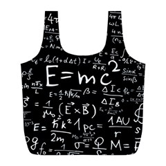 Science Einstein Formula Mathematics Physics Full Print Recycle Bag (l) by danenraven