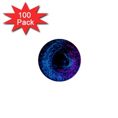 Symmetry Awesome 3d Digital Art Graphic Pattern Vortex 1  Mini Buttons (100 Pack)  by danenraven