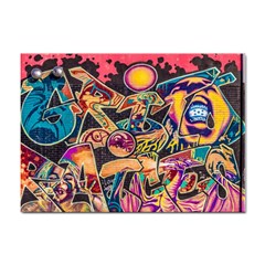 Doodle Wallpaper Texture Grafiti Multi Colored Art Sticker A4 (100 Pack)