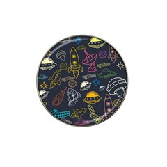 Seamless Outer Space Pattern Hat Clip Ball Marker (10 Pack) by danenraven