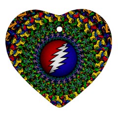 Grateful Dead Ornament (heart)