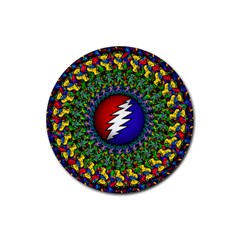 Grateful Dead Rubber Round Coaster (4 Pack) by Jancukart