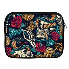 Vintage Art Tattoos Colorful Seamless Pattern Apple Ipad 2/3/4 Zipper Cases