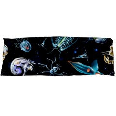 Colorful Abstract Pattern Consisting Glowing Lights Luminescent Images Marine Plankton Dark Body Pillow Case (dakimakura)