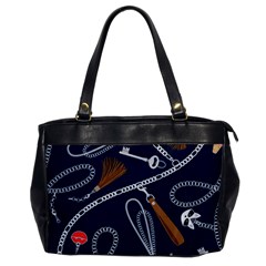 Chains Seamless Pattern Oversize Office Handbag