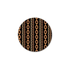 Gold Chain Jewelry Seamless Pattern Golf Ball Marker (4 Pack)