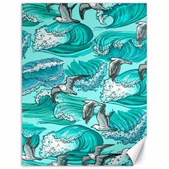 Sea Wave Seamless Pattern Canvas 18  X 24 