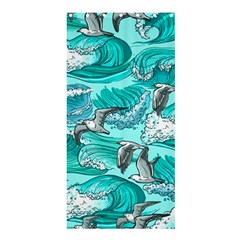 Sea Wave Seamless Pattern Shower Curtain 36  X 72  (stall) 