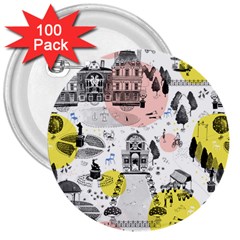 The Park  Pattern Design 3  Buttons (100 Pack) 