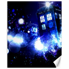 Tardis Background Space Canvas 16  X 20  by Jancukart