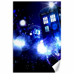 Tardis Background Space Canvas 24  X 36  by Jancukart