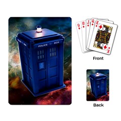 The Police Box Tardis Time Travel Device Used Doctor Who Playing Cards Single Design (rectangle) by Jancukart