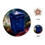 The Police Box Tardis Time Travel Device Used Doctor Who Playing Cards Single Design (Round) Front