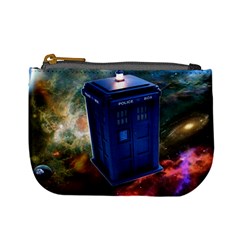 The Police Box Tardis Time Travel Device Used Doctor Who Mini Coin Purse by Jancukart