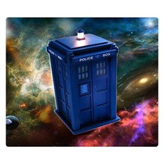 The Police Box Tardis Time Travel Device Used Doctor Who Double Sided Flano Blanket (small)  by Jancukart