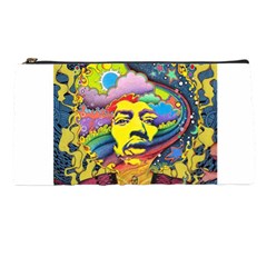 Psychedelic Rock Jimi Hendrix Pencil Case by Jancukart