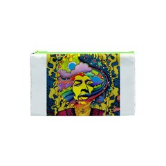 Psychedelic Rock Jimi Hendrix Cosmetic Bag (xs) by Jancukart