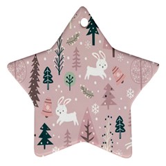 Winter Season Seamless Pattern Ornament (star)