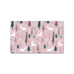 Winter Season Seamless Pattern Sticker Rectangular (10 Pack)