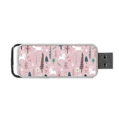 Winter Season Seamless Pattern Portable Usb Flash (one Side) by Jancukart