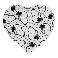 Dog Pattern Ornament (heart)