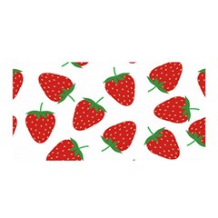 Seamless-pattern-fresh-strawberry Satin Wrap 35  X 70  by Jancukart