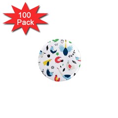 Vector-set-isolates-with-cute-birds-scandinavian-style 1  Mini Magnets (100 Pack) 