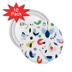 Vector-set-isolates-with-cute-birds-scandinavian-style 2 25  Buttons (10 Pack) 