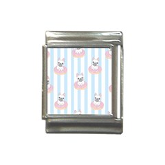 French-bulldog-dog-seamless-pattern Italian Charm (13mm)