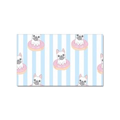 French-bulldog-dog-seamless-pattern Sticker (Rectangular)