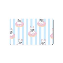 French-bulldog-dog-seamless-pattern Magnet (name Card)