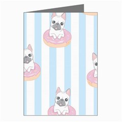 French-bulldog-dog-seamless-pattern Greeting Cards (Pkg of 8)