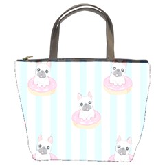 French-bulldog-dog-seamless-pattern Bucket Bag