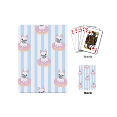 French-bulldog-dog-seamless-pattern Playing Cards Single Design (Mini)