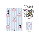 French-bulldog-dog-seamless-pattern Playing Cards 54 Designs (Mini) Front - SpadeJ