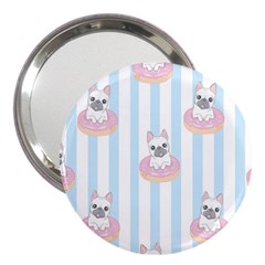 French-bulldog-dog-seamless-pattern 3  Handbag Mirrors by Jancukart