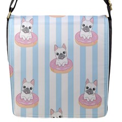 French-bulldog-dog-seamless-pattern Flap Closure Messenger Bag (S)