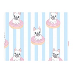 French-bulldog-dog-seamless-pattern Double Sided Flano Blanket (Mini) 