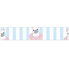 French-bulldog-dog-seamless-pattern Large Flano Scarf 