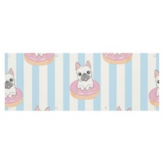 French-bulldog-dog-seamless-pattern Banner and Sign 8  x 3 
