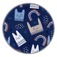 Colorful-cute-cats-seamless-pattern Wireless Charger