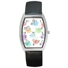 Cartoon-bird-cute-doodle-bird Barrel Style Metal Watch